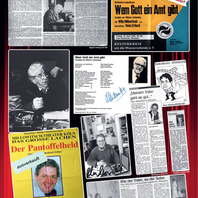 Bild vergr��ern: Ausstellung 40 Jahre Theater in Wilnsdorf: Willy & Peter Millowitsch