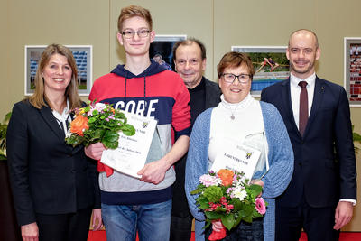 Sportlerehrung_B�rgermeisterin und Sportler des Jahresp