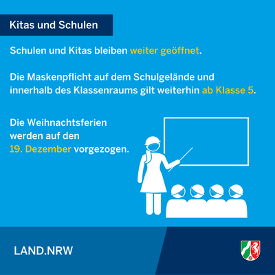 Bild vergr��ern: Neuregelungen der Coronaschutzverordnung ab 01.12.2020 - Infografik 3/7