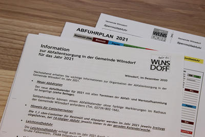 Bild vergr��ern: Am 9. Dezember wird der Abfallkalender f�rs kommende Jahr verteilt.