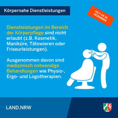 Bild vergr��ern: Neuregelungen der Coronaschutzverordnung - g�ltig ab 16.12.2020 - Infografik 5/8