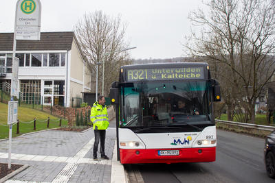 Abschluss barrierefreier Umbau Haltestelle Oberdielfen