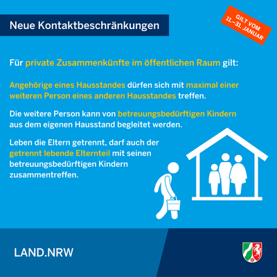 Bild vergr��ern: Neuregelungen der Coronaschutzverordnung ab 11.01.2021 - Infografik 2/4