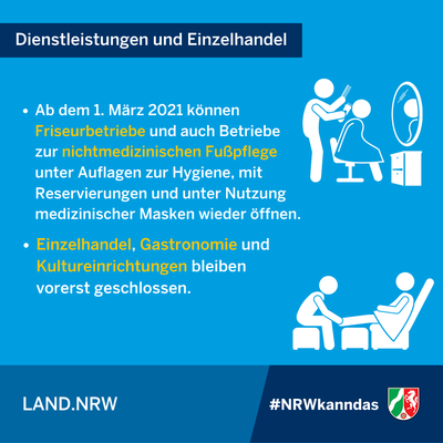 Bild vergr��ern: Neuregelungen der Coronaschutzverordnung ab 22.02.2021 - Infografik 3/6