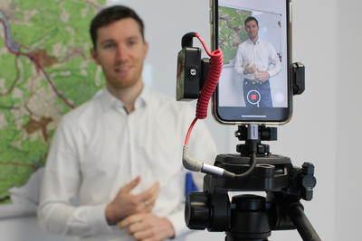 Bild vergr��ern: Videoaufnahmen zum Regionalplan
