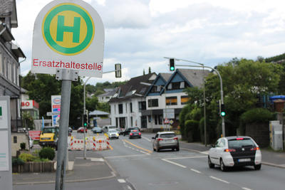 Baustart Haltestelle Wilnsdorf
