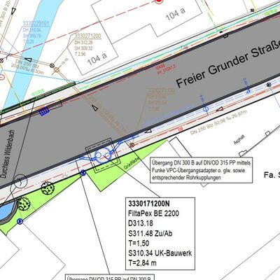 Bild vergr��ern: Lageplan Niederschlagswasserbehandlungsanlage 2