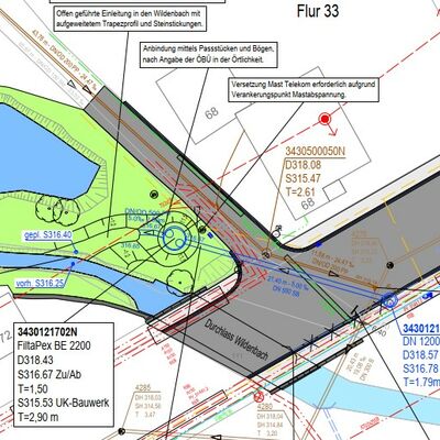 Bild vergr��ern: Lageplan Niederschlagswasserbehandlungsanlage 1