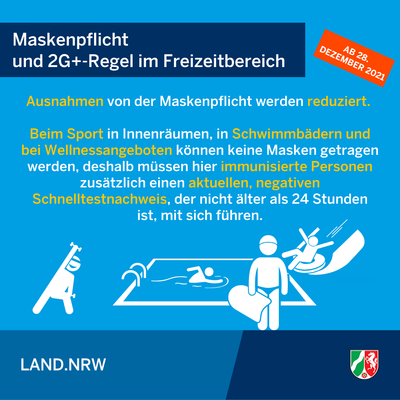 Bild vergr��ern: Neuregelungen der Coronaschutzverordnung ab 28.12.2021 - Infografik 2/3