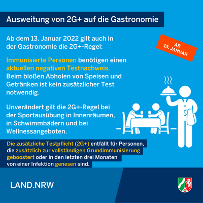Bild vergr��ern: Neuregelungen der Coronaschutzverordnung ab 13.01.2022 - Infografik 1/5