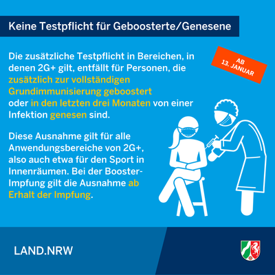 Bild vergr��ern: Neuregelungen der Coronaschutzverordnung ab 13.01.2022 - Infografik 2/5