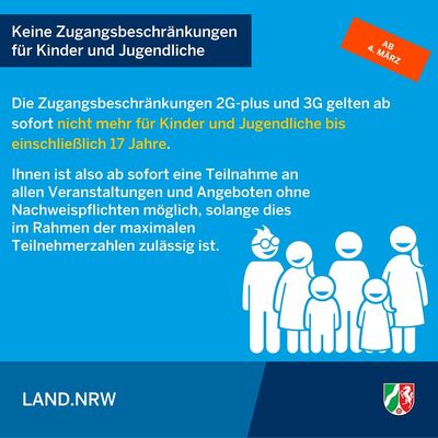 Bild vergr��ern: Neuregelungen der Coronaschutzverordnung ab 04.03.2022 - Infografik 1/4
