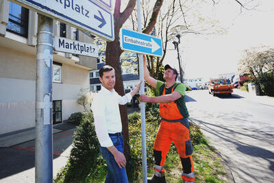 Einbahnregelung Marktplatz