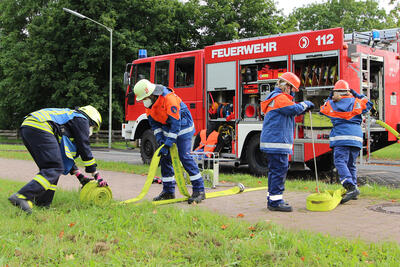 Jugendfeuerwehr im Einsatz