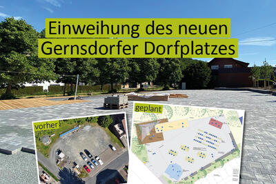 Der Dorfplatz ist fertig, und Gernsdorf feiert!
