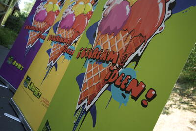 Icecream & Ideen - Aufsteller