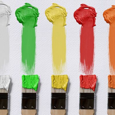 Bild vergr��ern: Leinwand mit Farbe