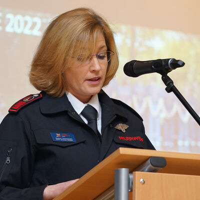 Bild vergr��ern: �Hercher - Jahresdienstbesprechung 2023 - Gemeindejugendfeuerwehrwartin Martina Zimmermann