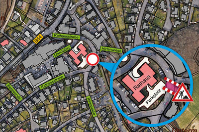 Bild vergr��ern: Baustellenplan Rathausstra�e