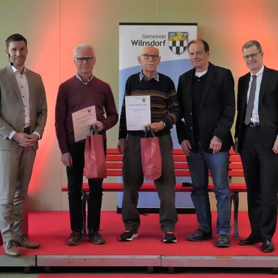 Bild vergr��ern: Sportlerehrung 2023 - Reinhard Sieblitz, Helmut Kretzer