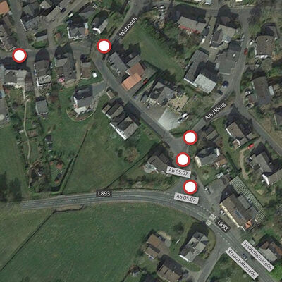 Bild vergr��ern: Anzhausen: Sperrung Anzhausener Stra�e
