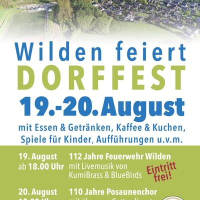 Bild vergr��ern: Wilden l�dt am kommenden Wochenende zum Dorffest ein.