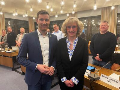 B�rgermeister Hannes Gieseler mit Frau Steuber-Otto