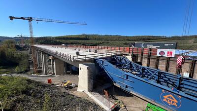 Baustelle am Landeskroner Weiher