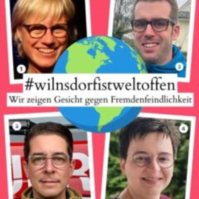 Bild vergr��ern: Hier zeigen ihr Gesicht:
1. Susi Otto, Kriminalhauptkommissarin
2. Bastian Haarmeyer, 1. Vorsitzender Tennisclub Wilgersdorf
3. Nils Hartmann, stv. L�scheinheitsf�hrer Feuerwehr Wilgersdorf
4. Rebecca M�ller, Pfarrerin ev.-ref. Kirchengemeinde R�dgen-Wilnsdorf