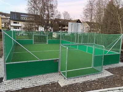 Das Multifunktionsspielfeld in Rudersdorf