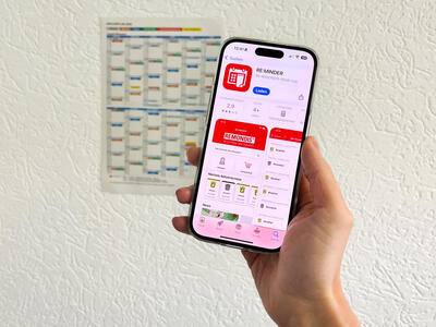 Bild vergr��ern: Die neue RE:MINDER-App