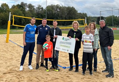 Einweihung Beachvolleyballfeld Augraben
