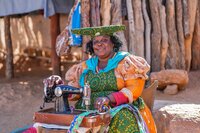 Herero-Frau aus der Foto- und Videoausstellung