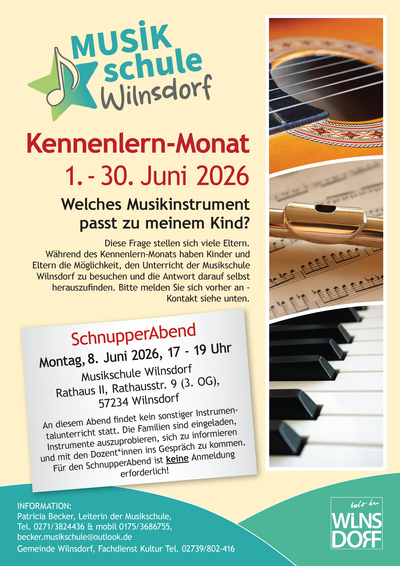 Kennenlern-Monat der Musikschule Wilnsdorf