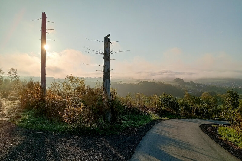 Unterwegs auf dem neuen Radweg von Wilnsdorf nach Wilgersdorf