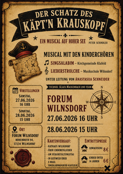 Musical "Der Schatz des K�pt'n Krauskopf"
