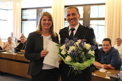 Bild vergr��ern: R�diger Schneider ist f�r weitere sechs Jahre stellvertretender Wehrf�hrer der FFW Wilnsdorf.